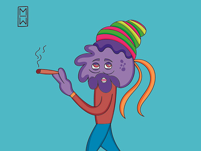 James_theoctopus cartoon characters colors digital draw drawing fun work