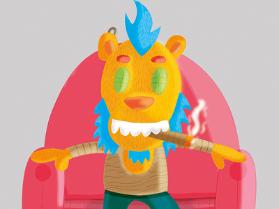 Smokey_Jones_the bear 🙉🔥🙈 arte characterdesign characters colors digital fun photoshop