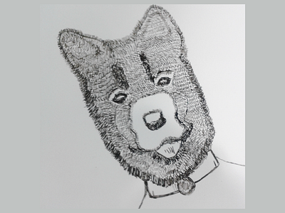 Wip.dog animal art dog drawing pen