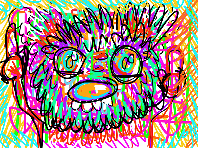 Ralph.Dont give a fuck art artist chaos colors colors palette fun ilustration