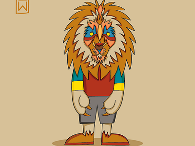 Eddie_the_Lion colors eddie fun jungle lion warm work