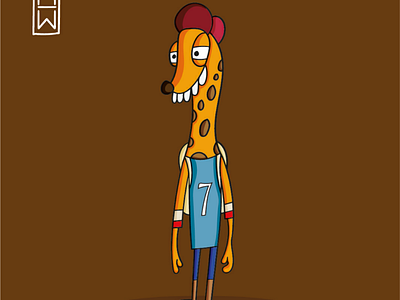 Jeff the giraffe animais cartoons colors giraffe todas work