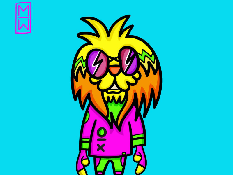 Final.one - Mac the neon doctor ⚡🔥⚡ ilustration artist work art improve fun colors cartoon character
