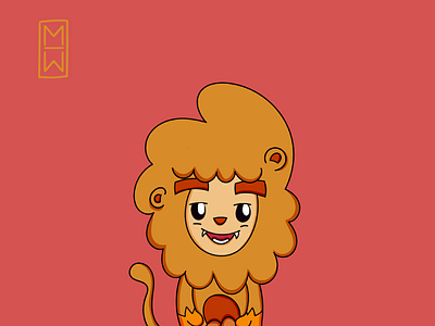 Gui the little Lion 🦁🔥🦁 art artista cartoon cute draw fun work