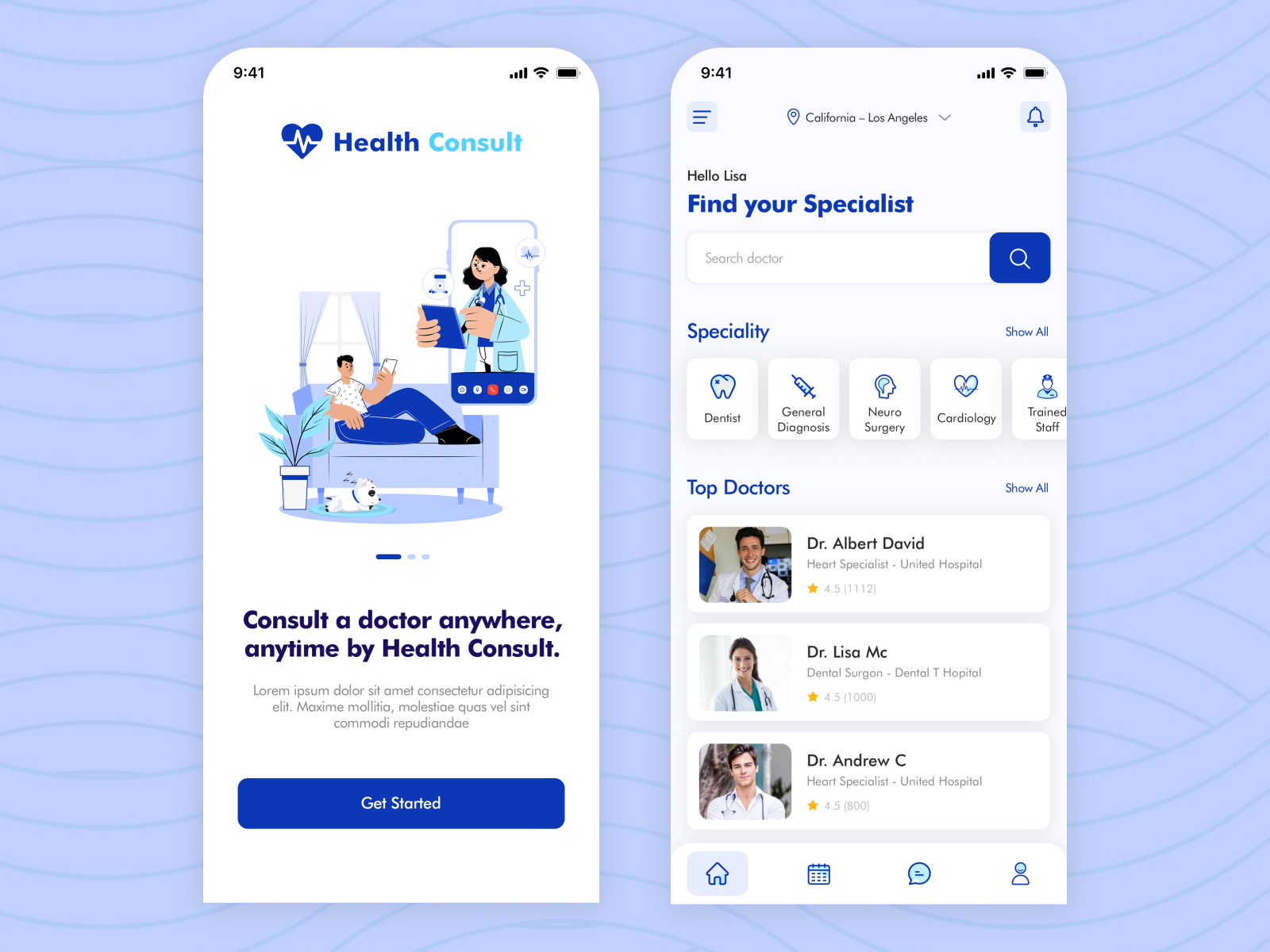 Online Doctor Consultation Mobile App by Rahul Bind on Dribbble