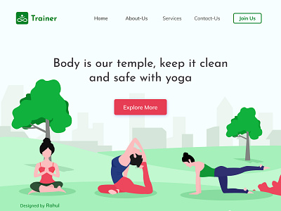 Yoga & Meditation Landing Page