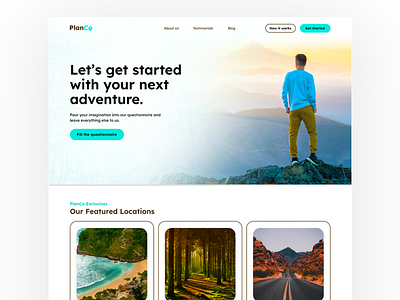 PlanCo Website Concept