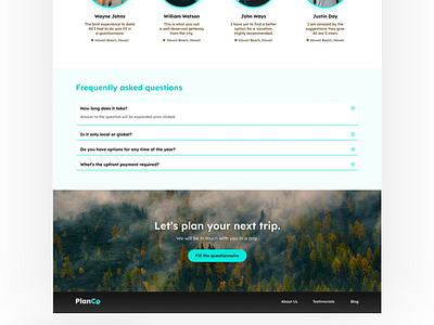 PlanCo Website Concept - part 3 branding minimal ui ux web design