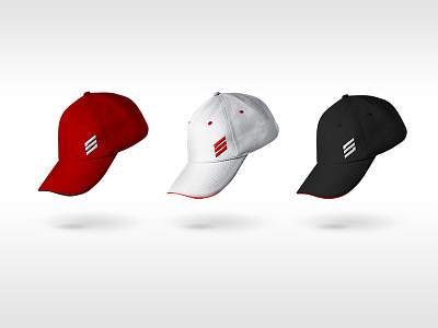 Sportika Hat Options apparel branding clean diagonal hat icon logo mockup red simple sport