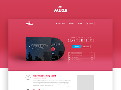 Muze - Landing Page