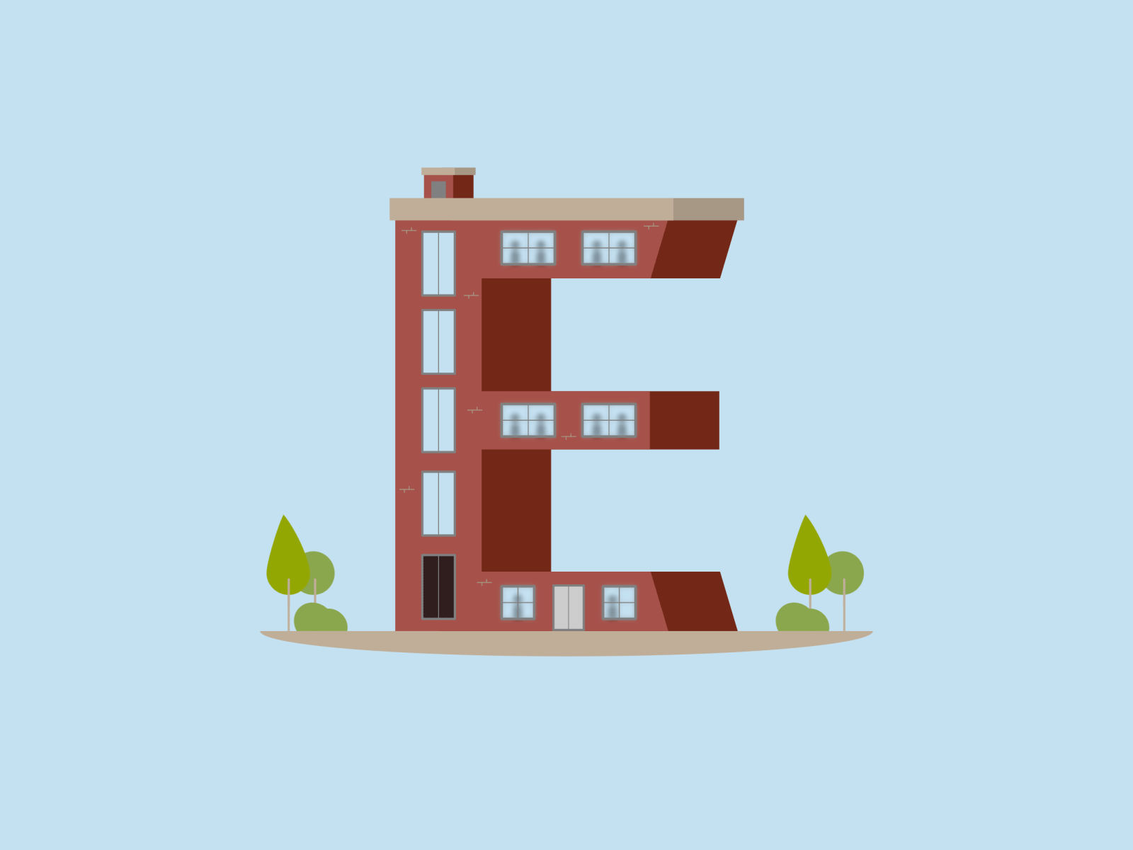E - 36 days of type 36daysoftype after effects aftereffects animation fun illustration motion motion graphics