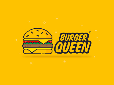 Burger Queen branding logo design