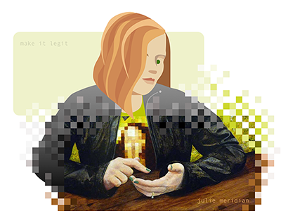 Any Tool Will Do acrylic blended gesture illustration mona lisa painting pixel portrait traditional transition vector