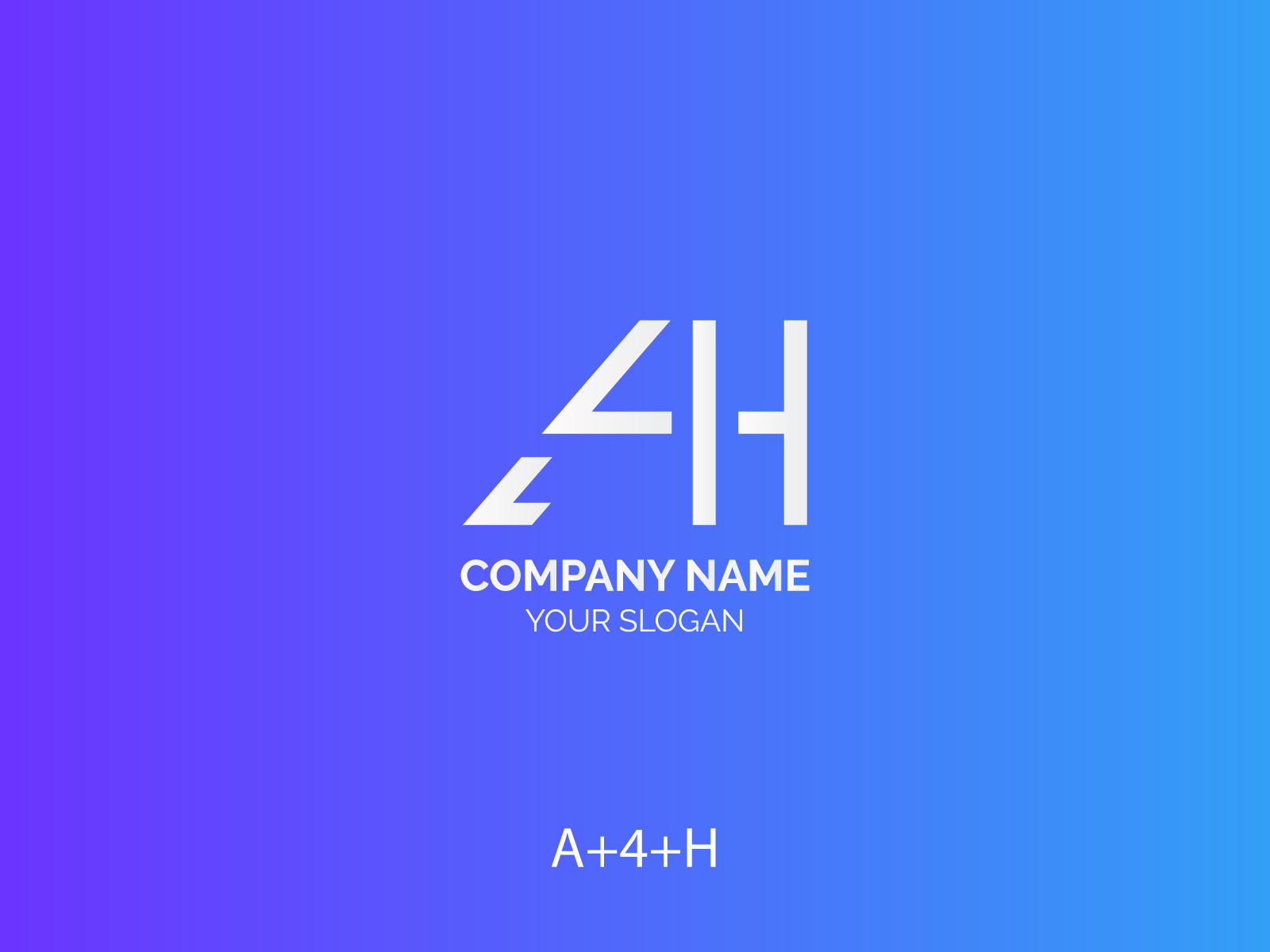 Flat and Minimal A4H Log Design by Kornel Hawee on Dribbble