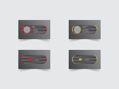 Red-Golden Abstract Business Card Design a4 blue business business card clean corporate creative design free fonts graphic identity illustration minimal minimalist professional template vector visiting card