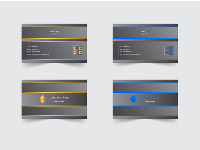 Minimal Abstract Business Card Design