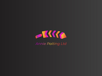 Paint Brush Logo abstract branding brush clean colorful corporate illustration logo minimalist modern painting logo