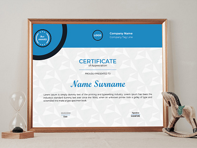 Corporate Certificate Template