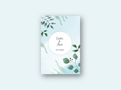 WATER COLOR INVITATION CARD TEMPLATE