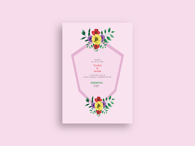 Floral Invitation Card Template floral invitation card template