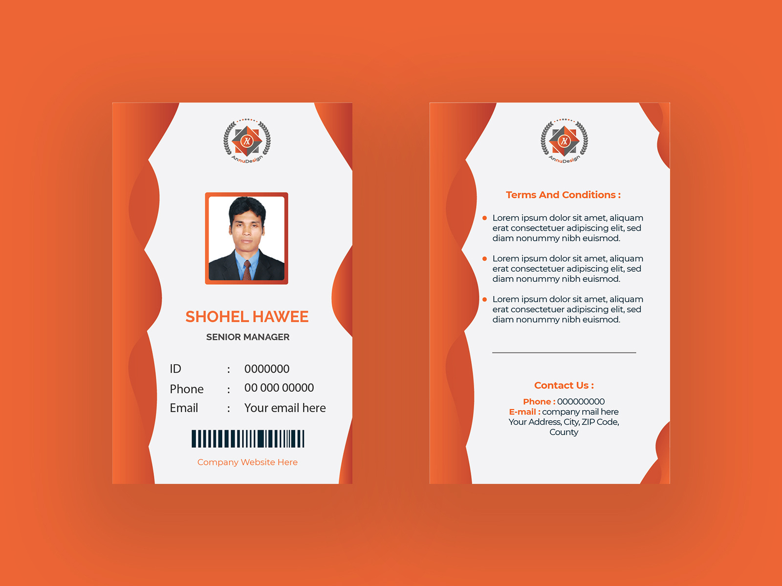 Office ID Card Design by Kornel Hawee on Dribbble