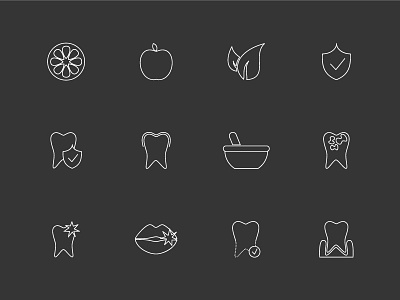 Icons for the site of dentistry icons