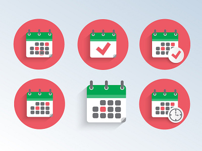 Calendar Icons business design icons illustration