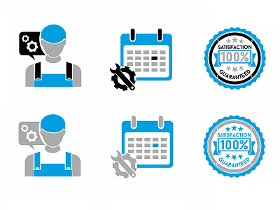 Icons for the site of a construction company construction design icons illustration