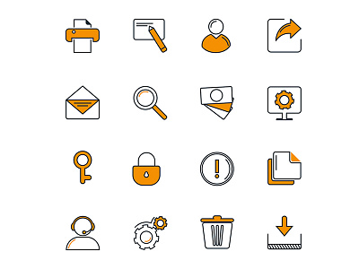 Icons for the site design icons illustration