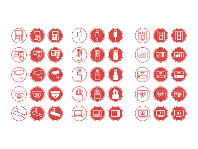 Icons for website. design icons illustration