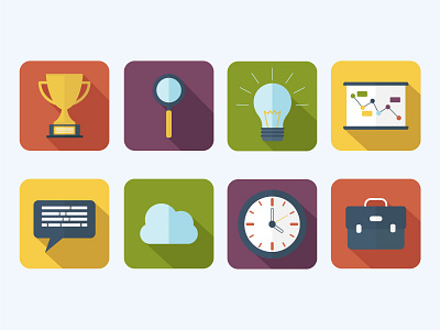 Flat Icons design icons illustration