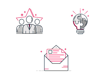 Icons-illustrations for site design icons illustration