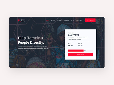 Landing page forgood-Charity 2020 2020 trend charity clean creative landing page trendy ui uiux