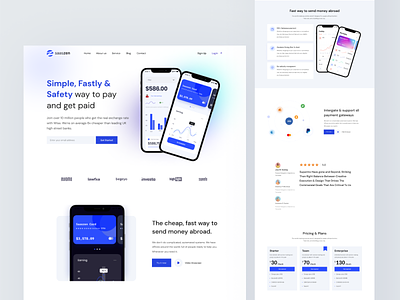 SAASZEN - App landing page UI design