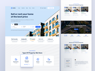 Real Estate Website design