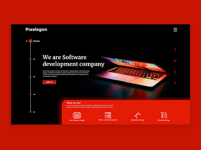 Digital agency landing page