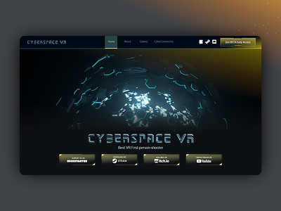 CyberspaceVR design game videogame web website design