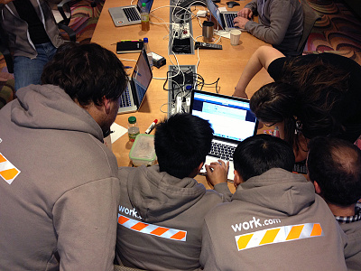 Work.com launch hoodies hoodie reflective workdotcom