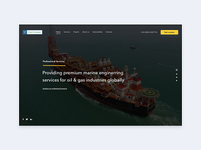 Marine Engineering landing page designer engineering landingpage sketch solutions technology ui uiux ux