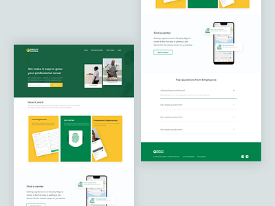 Employ Naija designer employment sketch ui ui web design ux