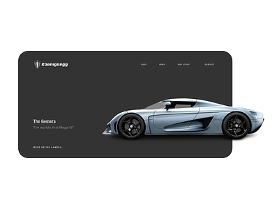 Koenigsegg The Gamera Dark UI dark interface koenigsegg ui ui design uiux