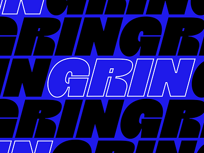 A new Typeface / GRIN