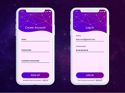Daily UI #001: Sign Up app daily ui challenge dailyui dailyui 001 dailyuichallenge design log in login login design login page login screen mobile mobile app mobile design sign up signup signup design signup page signup screen ui