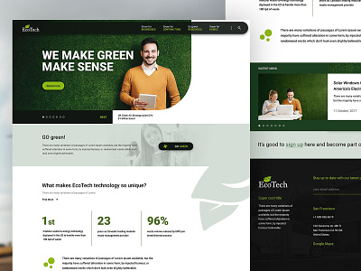 The Green Make Sense logo ui web design web designer webdesign website website design wordpress design wordpress development wordpress theme