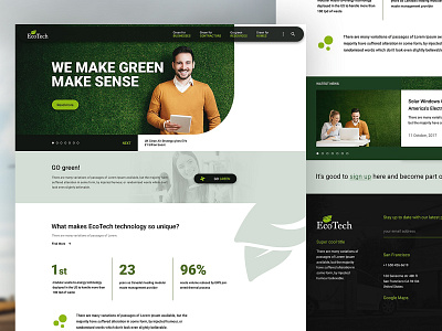 The Green Make Sense logo ui web design web designer webdesign website website design wordpress design wordpress development wordpress theme