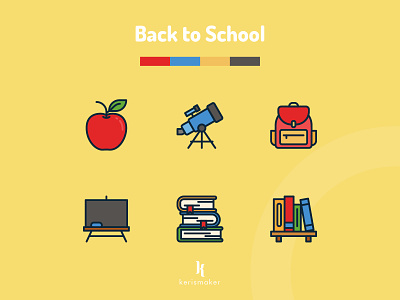 Back to School Icons app icons business design education icon icon app icon pack icon web iconography icons icons set learning school student teaching ui vector website