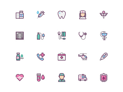 Medical icon sets