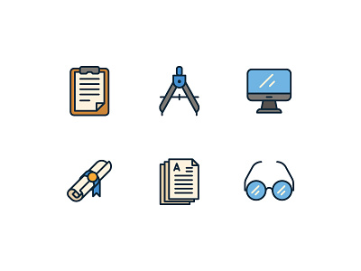 Back To School 2019 design icon icon app icon web iconography icons icons set illustration kerismaker ui vector website