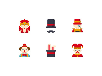 Circus design icon icon app icon web iconography icons icons set illustration interaction kerismaker