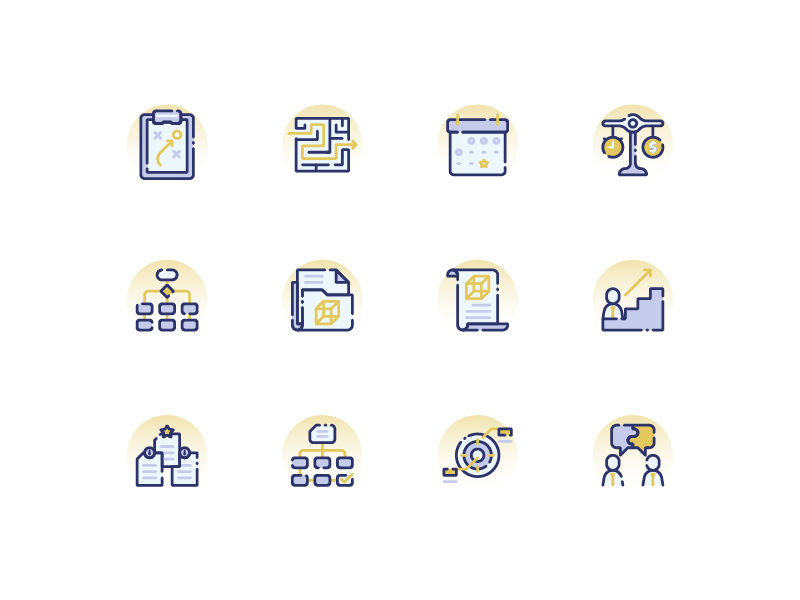 Project Management discussion organize target business strategy interaction kerismaker icon web icon icons set icons iconography